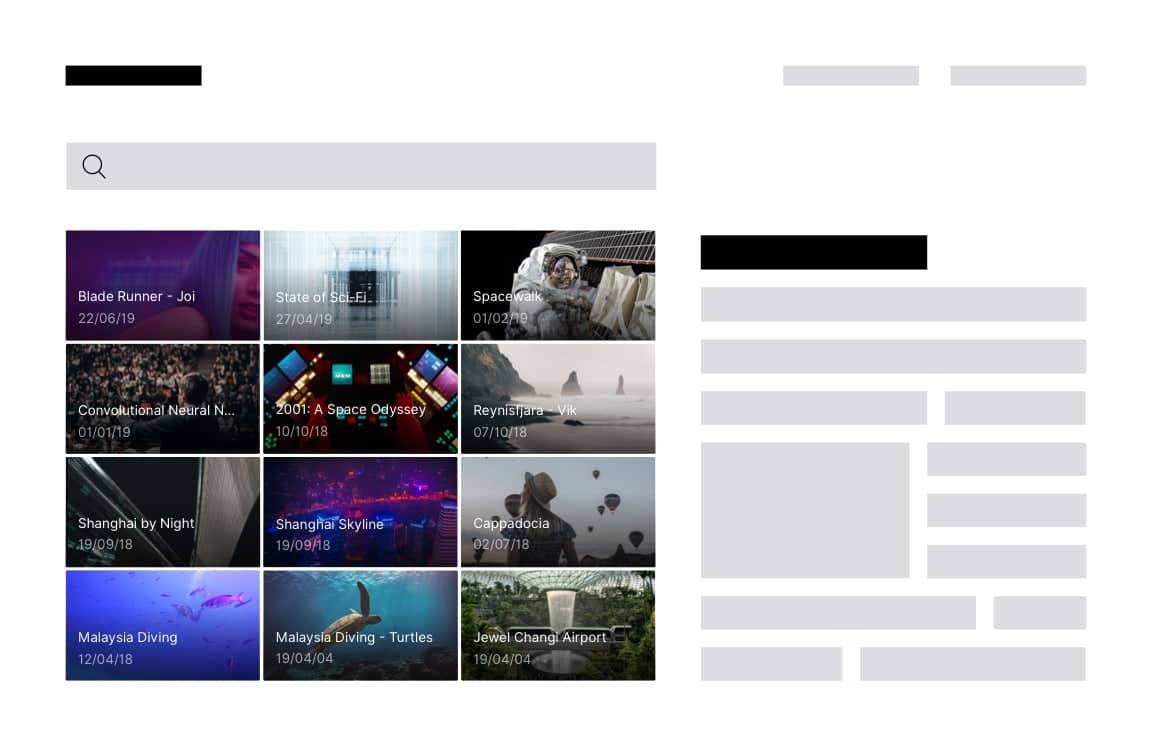 Illustration of a Skiv 4k embedded video on a third-party website