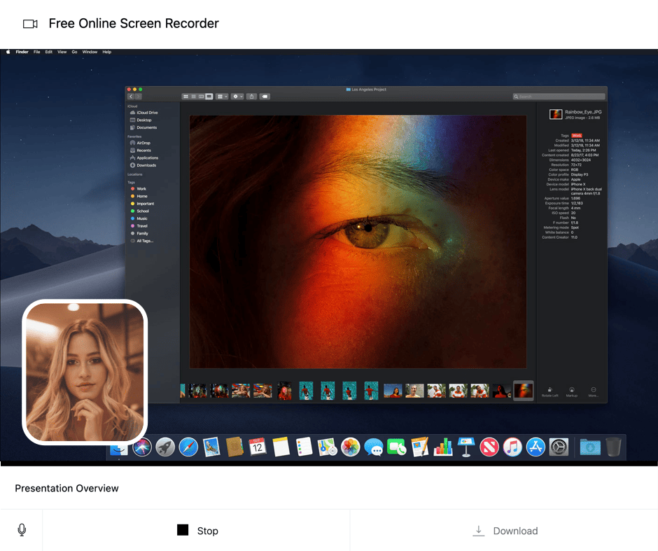 Skiv record your screen and camera for free